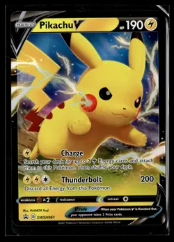 Pokemon TCG SWSH: Sword & Shield Promo Cards #SWSH061 Pikachu V - Image 1