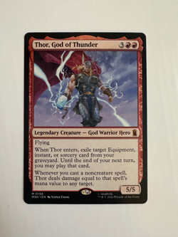Thor, God of Thunder Marvel Super Heroes Regular Mythic Card #156 MTG NM - Image 1