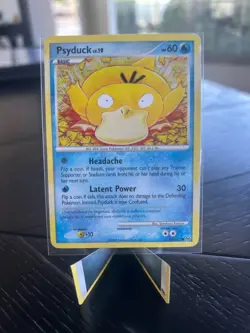 Psyduck 87/127 Common Tomokazu Komiya Vintage Platinum Pokemon Card LP - Image 1