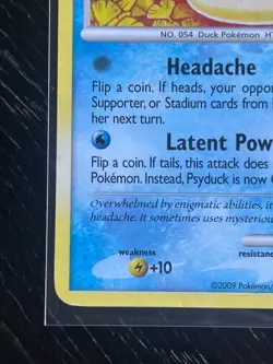 Psyduck 87/127 Common Tomokazu Komiya Vintage Platinum Pokemon Card LP - Image 5