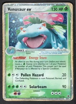Venusaur Ex 112/122 Rare Holo EX FireRed & LeafGreen HP Pokemon Card HQ Scan - Image 1