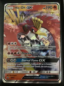 Pokemon TCG Ho-Oh GX Sun & Moon SM57 Black Star Promo Holo Card - Image 1