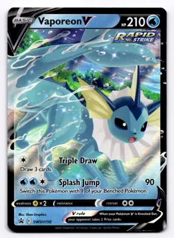Vaporeon V - SWSH: Sword & Shield Promo Cards - Pokemon NM SWSH150 - Image 1