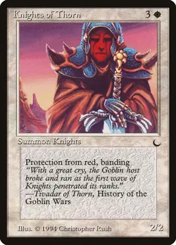 Knights of Thorn The Dark Magic The Gathering MTG Card - Image 1