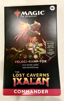MTG Commander Lost Caverns of Ixalan Veloci-Ramp-Tor Deck Magic MTG New SEALED - Image 1