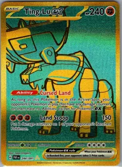 Ting-Lu ex 244/091 SV: Paldean Fates - Pokemon Card - NM - Image 1