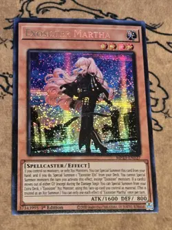 Yugioh Exosister Martha MP23-EN127 1st Edition Prismatic Secret Rare NM - Image 1