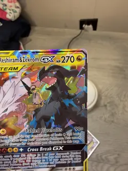 Reshiram & Zekrom GX 157/236 Cosmic Eclipse Ultra Rare Tag Team Pokemon Card - Image 5