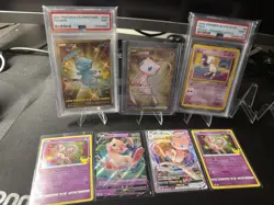 Mew Pokemon Collection- Lot Of 7 Cards- NM- PSA9- Celeb/Championship & Metal Mew - Image 1