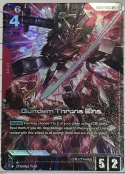 Gundam Throne Eins GD04-036 R + Phantom Aria Gundam Card Game - Image 1