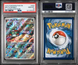 PSA 10 GEM Mint Brute Bonnet 207/182 Illustration Rare - Pokemon PAR SV04 - Image 2