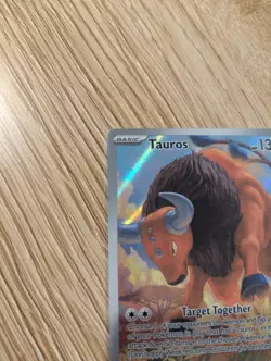 Tauros 096/086 - Illustration Rare - ME04: Chaos Rising - Pokemon TCG - DAMAGED - Image 2