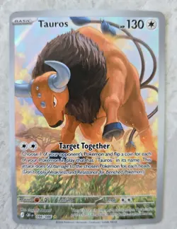 Pokemon TCG Tauros 096/086 Chaos Rising Full Art Holo - Image 1