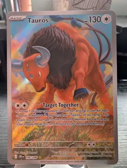 Pokemon TCG Tauros Illustration Rare 096/086 Chaos Rising Near Mint - Image 1