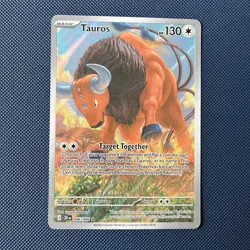Pokemon TCG Tauros 096/086 IR Illustration Rare CRI Chaos Rising NM - Pack Fresh - Image 1