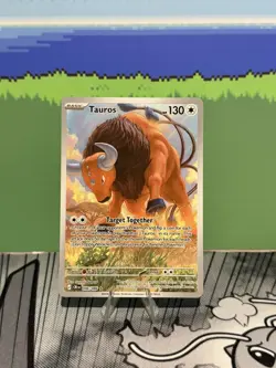 Tauros 096/086 - Full Art - Art Rate - Pokemon TCG - Chaos Rising - Pack Fresh - Image 1