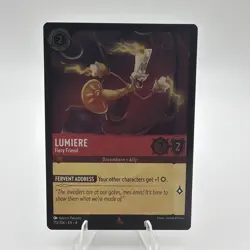 Disney Lorcana Lumiere - Fiery Friend Ursula's Return FOIL Rare #113/204 NM - Image 1