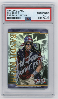 PSA Signed Ted Lewis Bandit Keith Art Token Legendary Duelist Yu-Gi-Oh! - Image 1