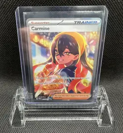 Pokemon TCG Carmine Full Art Trainer 217/167 Twilight Masquerade SIR - Image 1