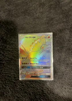 Ho-Oh GX - Pokemon Card - SM80 - Black Star Promo - Rainbow Full Art - Holo - Image 3