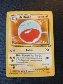 Electrode 18/64 Jungle Set Old Rare Pokemon Card 1999 - Image 2
