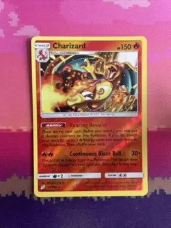 Pokemon Card Charizard Team Up Reverse Holo Rare 14/181 Near Mint - Image 1