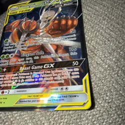 Pokemon TCG Pheromosa & Buzzwole GX Card 1/214 Unbroken Bonds Secret Rare - Image 3
