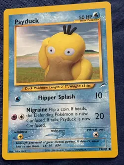 Pokemon TCG Psyduck Neo Destiny Card 79/105 - Image 5