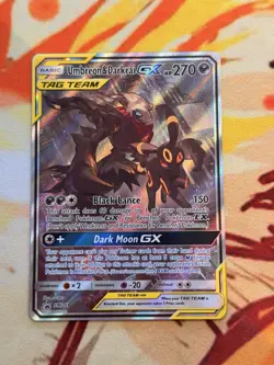Umbreon & Darkrai GX SM241 Tag Team Black Star Promo Card Pokemon TCG - NM - Image 1
