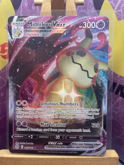 Pokemon TCG Brilliant Stars Mimikyu VMAX Holo Card 069/172 - Image 1