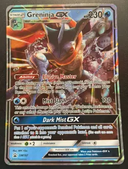 Greninja GX SM197 JUMBO Holo Oversized Pokemon Card LP/NM - Image 1