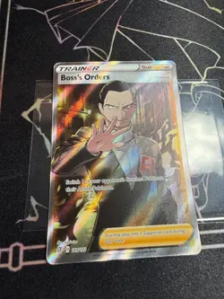 Boss’s Orders Giovanni Full Art 189/192 Rebel Clash Pokemon TCG CLEAN CARD NM - Image 2