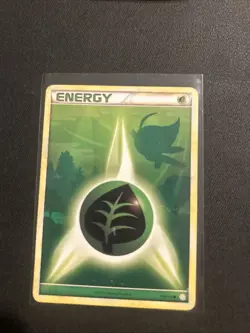 Pokemon TCG Celebi Grass Energy Heartgold Soulsilver Card 115/123 Regular MP - Image 1