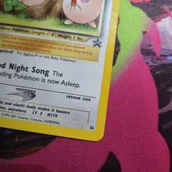 Igglybuff 36 WOTC Black Star Promo Pokemon Card - Image 5