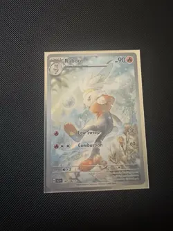 Pokemon TCG Raboot Stellar Crown Illustration Rare Card 147/142 Mint Condition - Image 1