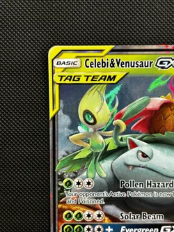 Pokemon Team Up Celebi & Venusaur GX Tag Team Ultra Rare Card #1/181 - Image 2