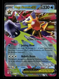 Mega Starmie ex 021/088 Double Rare Perfect Order Pokemon NM/M - Image 1