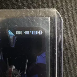 Gundam Aerial Rebuild LR Newtype Rising Gundam Card Game Holo Foil GD01-067 NM - Image 4