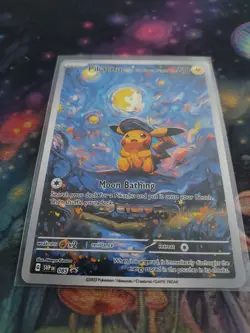 Pokemon Pikachu Starry Night Van Gogh Beautiful Moon ACG Star Brand New from Jap - Image 1
