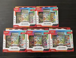 Lot of 5 Pokemon TCG First Partner Illustration Collection Series 2 Sealed - Image 1