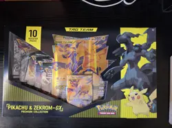 Nintendo Pokemon TCG Pikachu and Zekrom-GX Tag Team Premium Collection Sealed - Image 2