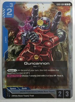 Gundam Card Game Guncannon GD01-004 R Single - Image 1