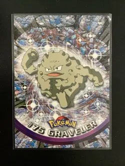 Topps Graveler #75 Animation Black Logo Pokemon Card LP Condition - Image 1