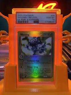 2003 Pokemon EX Ruby Sapphire Weezing Reverse Holo PSA 10! *POP 14* - Image 3