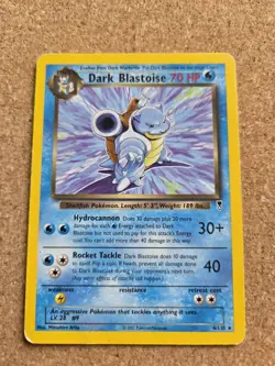 Pokemon TCG Dark Blastoise 4/110 | Non Holo Rare | Legendary Collection 2002 - Image 1