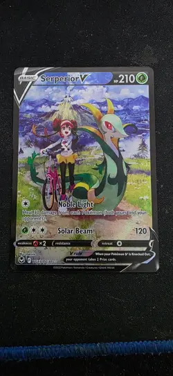 Serperior V TG13/TG30 Holo Rare V Silver Tempest Trainer Gallery Pokemon NM - Image 1
