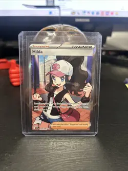 Hilda 164/086 Full Art Ultra Rare White Flare Holo Pokemon TCG Card - Image 1