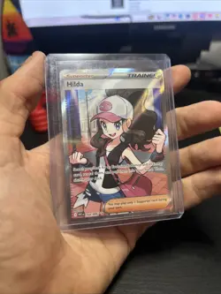 Hilda 164/086 Full Art Ultra Rare White Flare Holo Pokemon TCG Card - Image 3