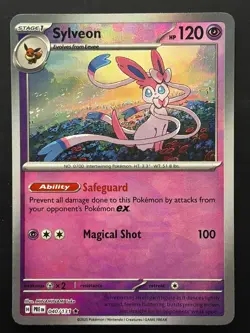 Sylveon (Poke Ball Pattern) 040/131 Holo Rare Prismatic Evolutions Pokemon NM - Image 1