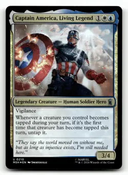 MTG: Captain America, Living Legend #210 Marvel Super Heroes Foil - Image 1